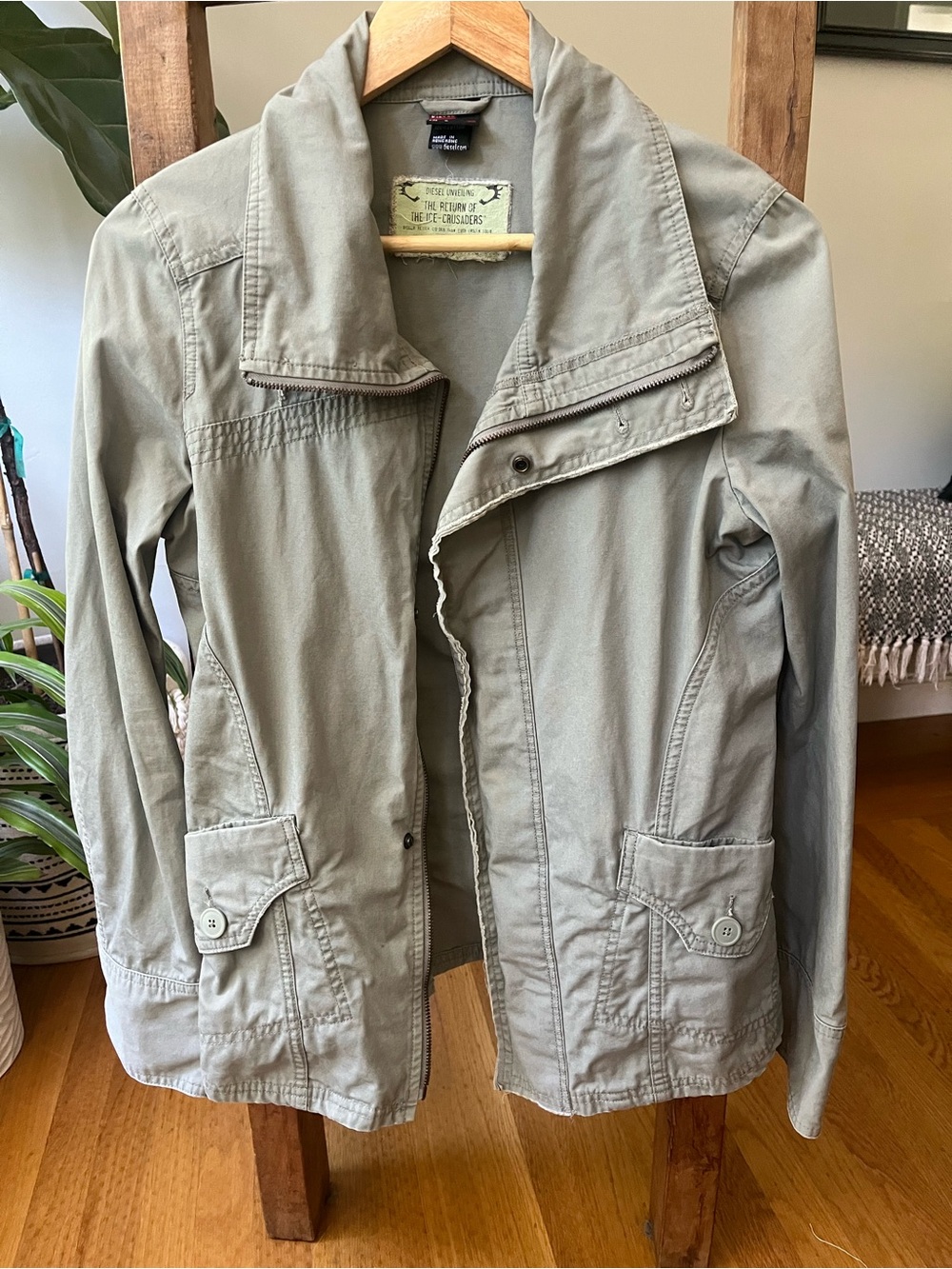 Diesel Olive Green Utility Jacket